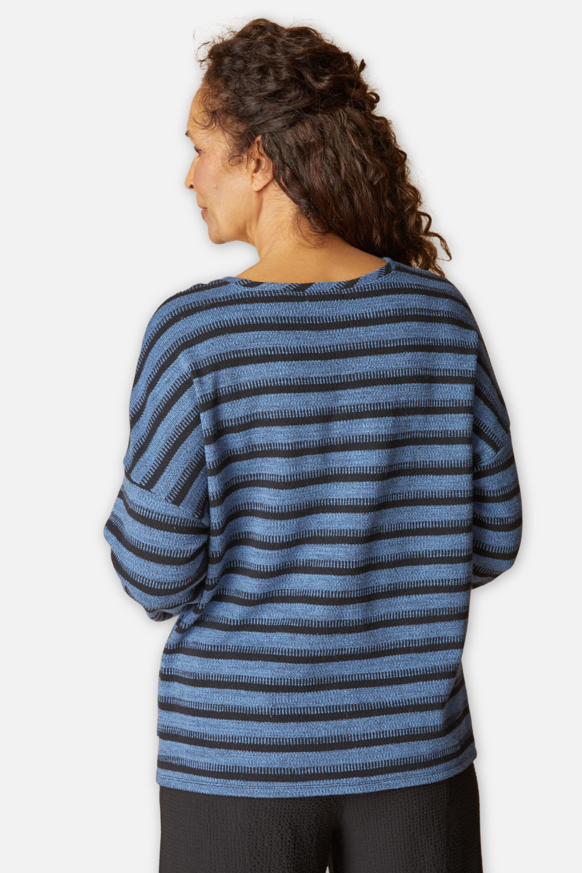 Stay In Line Sweater - Harbor 