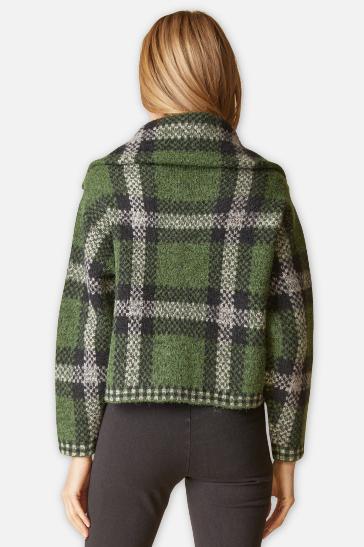 Plaid Zip Jacket - Fern 