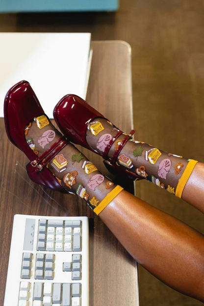 Sheer Sock - Book Lovers