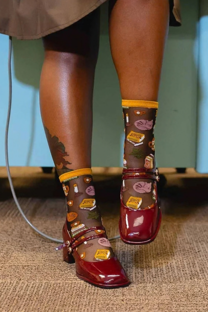 Sheer Sock - Book Lovers