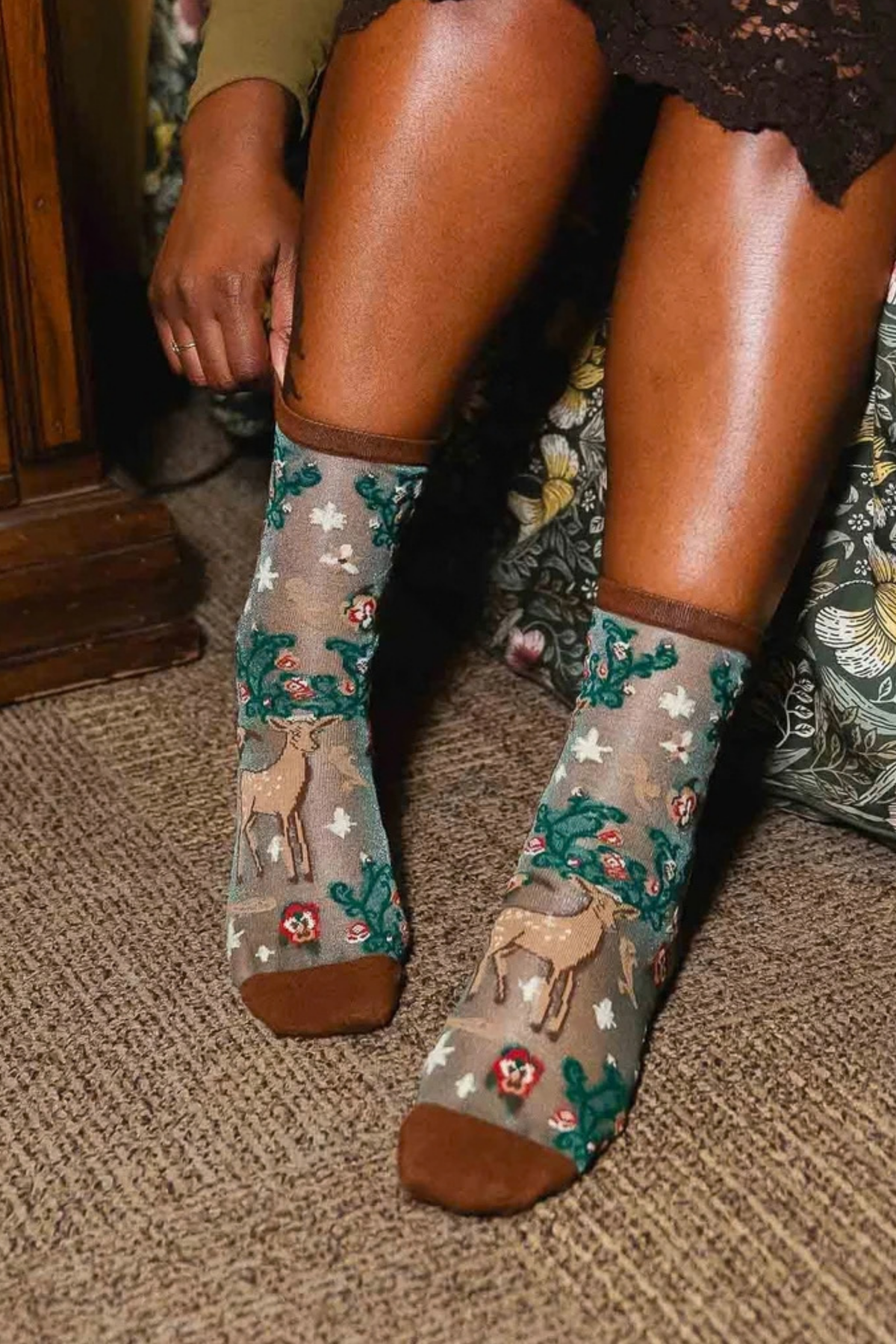 Sheer Sock - Enchanted Deer