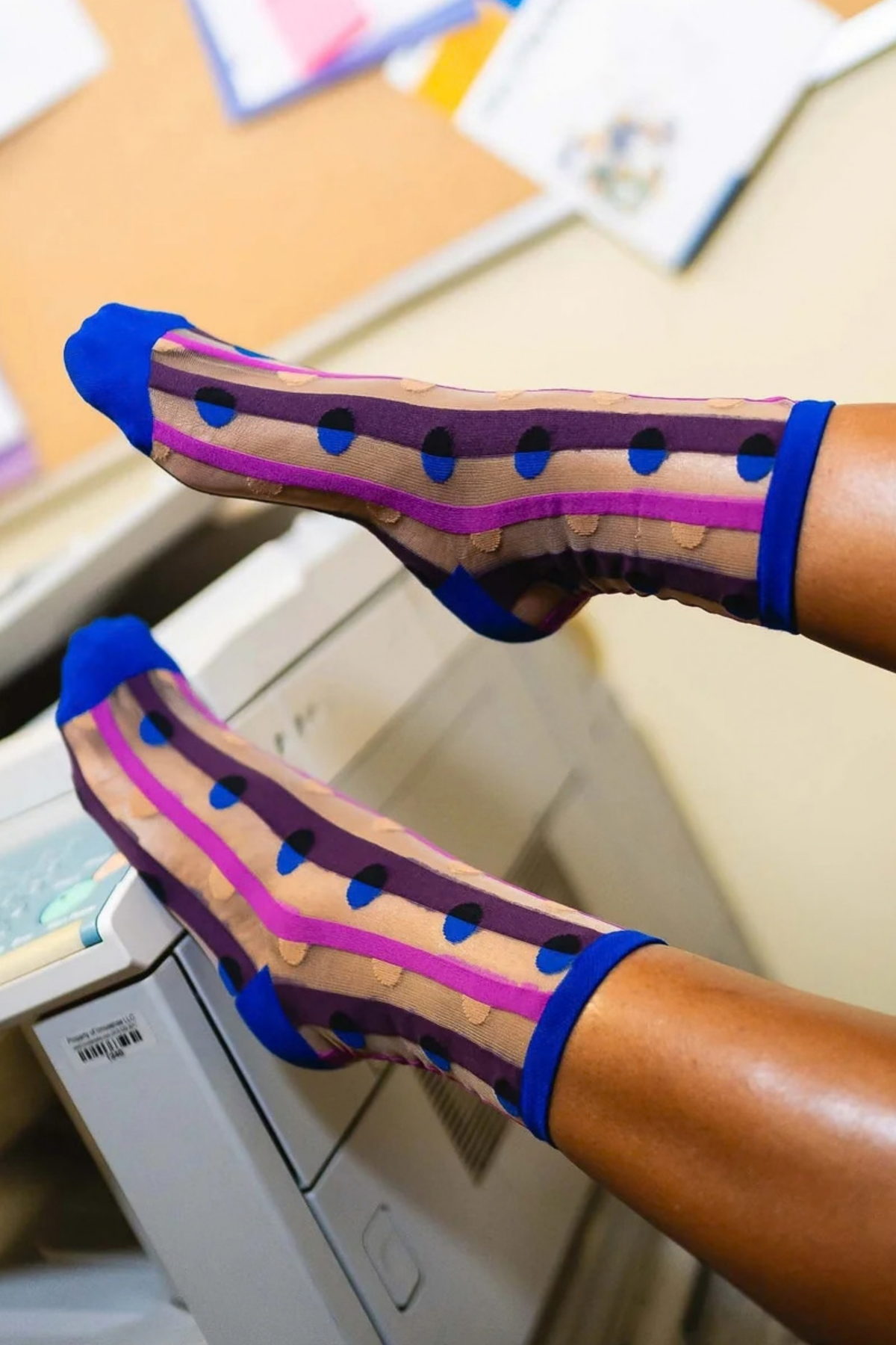 Sheer Sock - Stripes & Dots