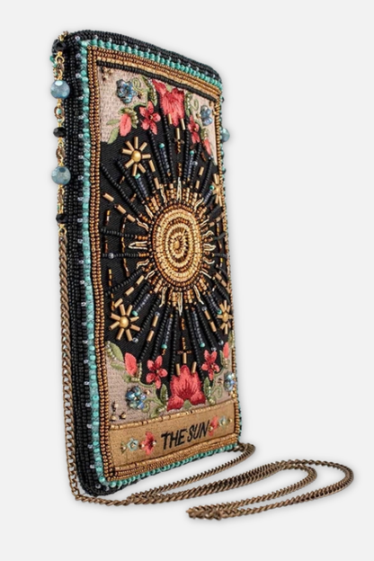 Shine On Crossbody Phone Bag - Sun & Flower