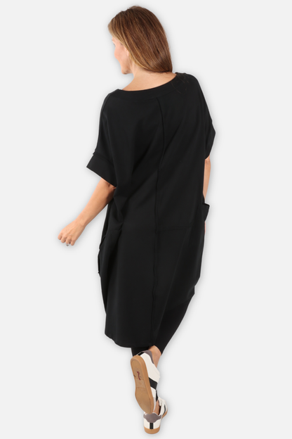 Long Tunic Dress - Black