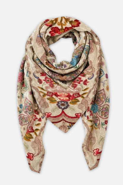 Mango Velvet Scarf - Almond Botanic