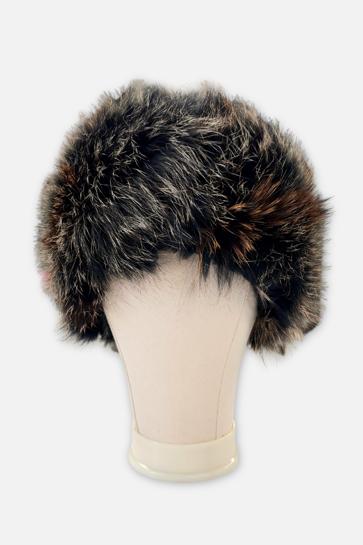 Knitted Fox Headband - Indigo