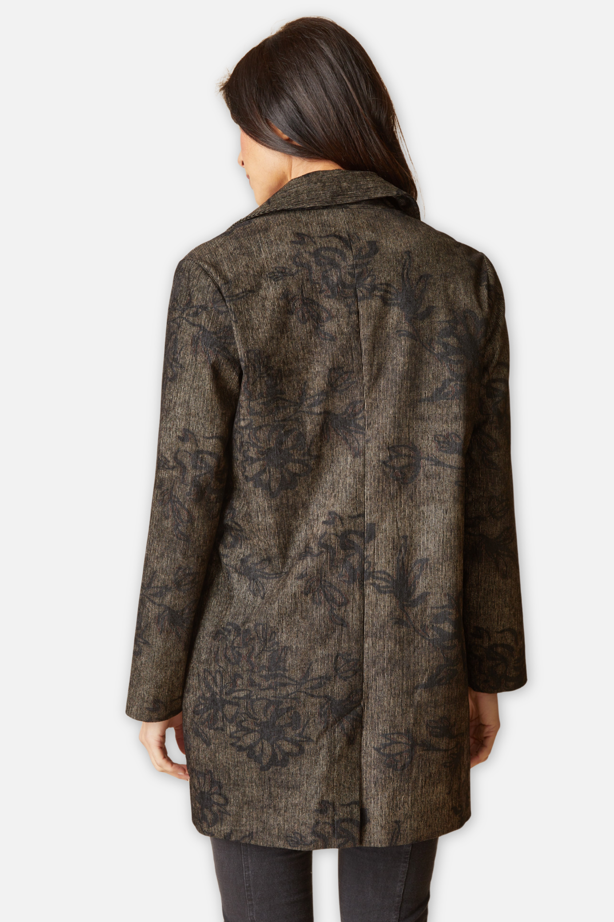 Luxe Cord Paris Card Coat - Umber