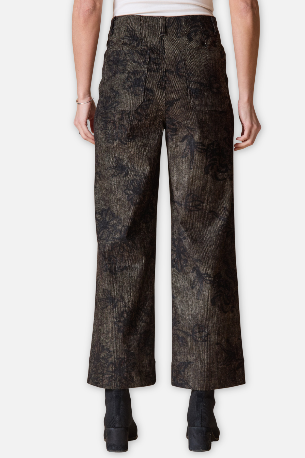 Luxe Cord Ankle Pant - Umber