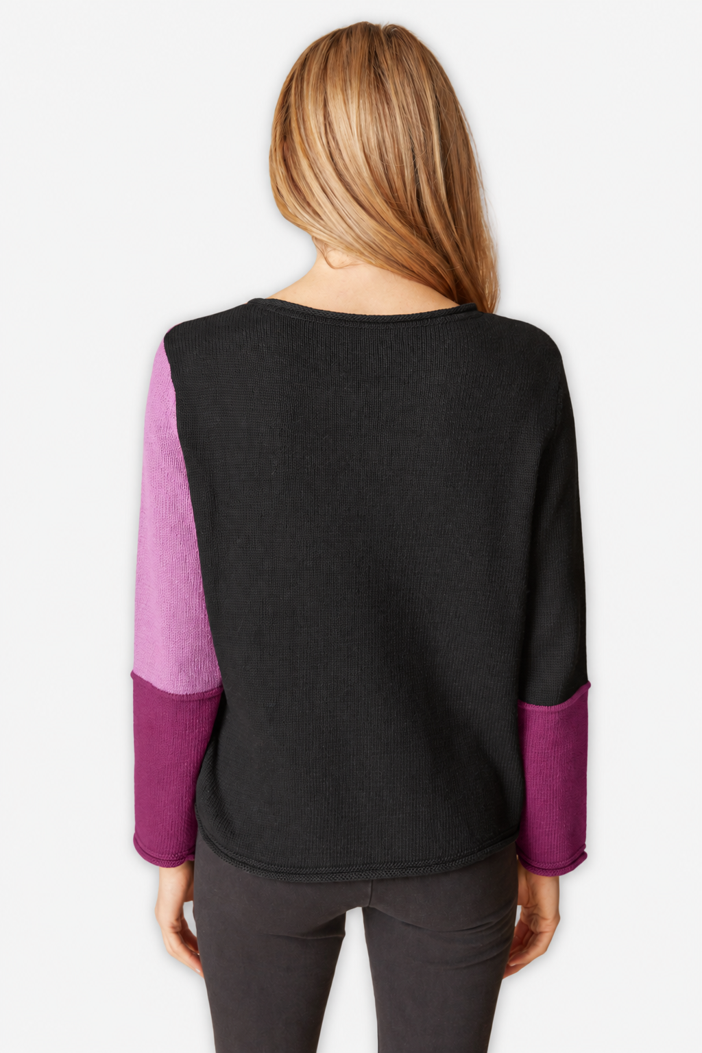 Yin Yang Block Party Sweater - Plum