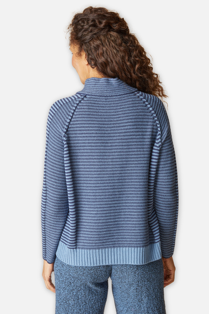 Latitude Button Sweater - Harbor