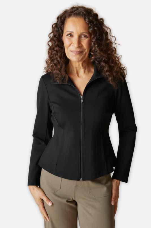 Luxe Ponte Madison Jacket - Black