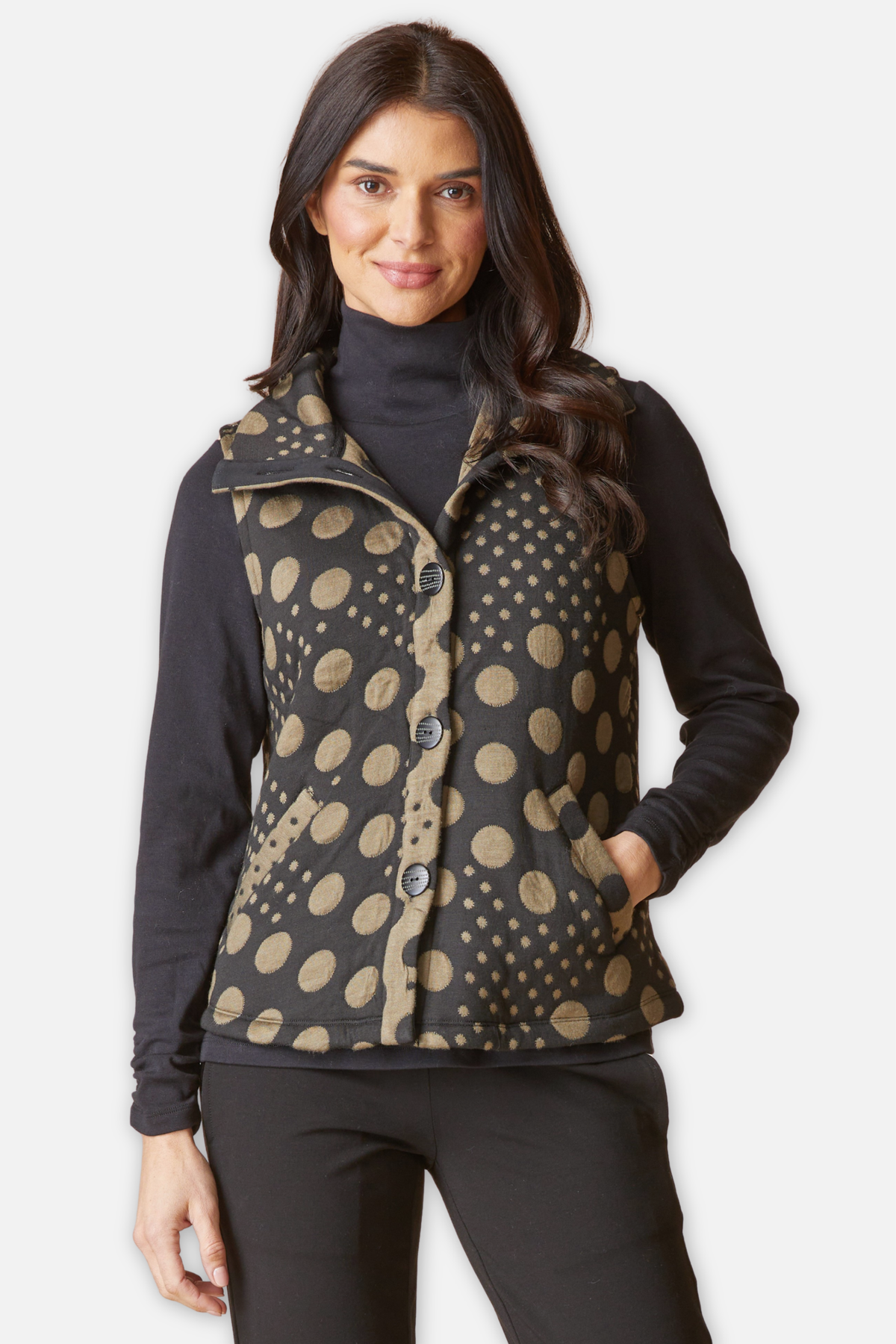 On The Dot Layering Vest - Umber