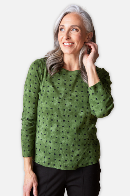 Tie Dye Tiles Everyday Tee - Fern