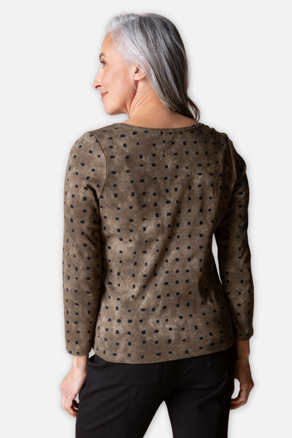 Tie Dye Tiles Everyday Tee - Umber