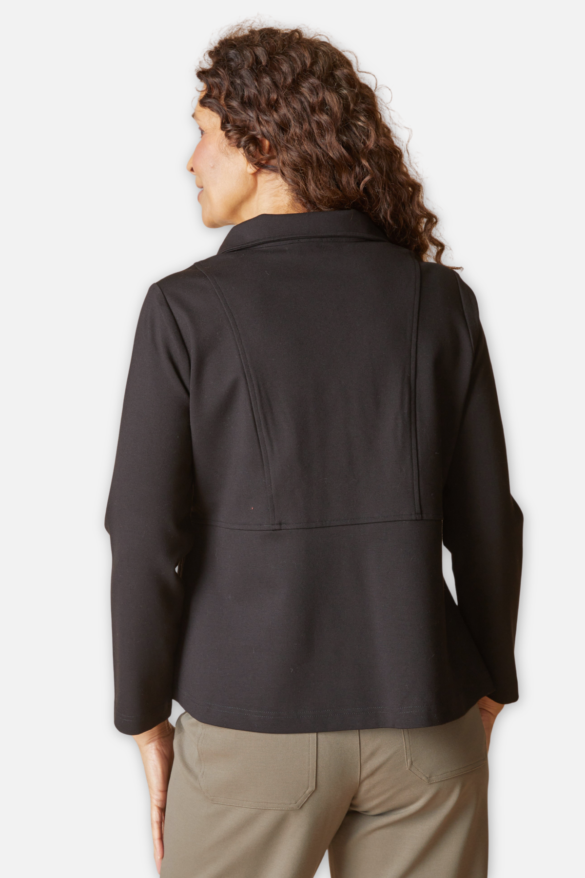 Luxe Ponte City Jacket - Black