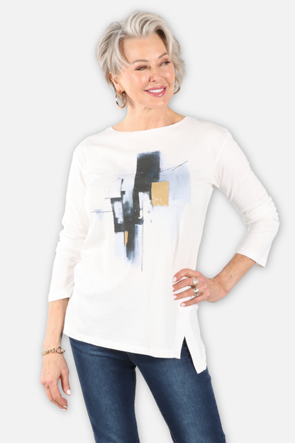 Graphic Sketch Tee - Off White