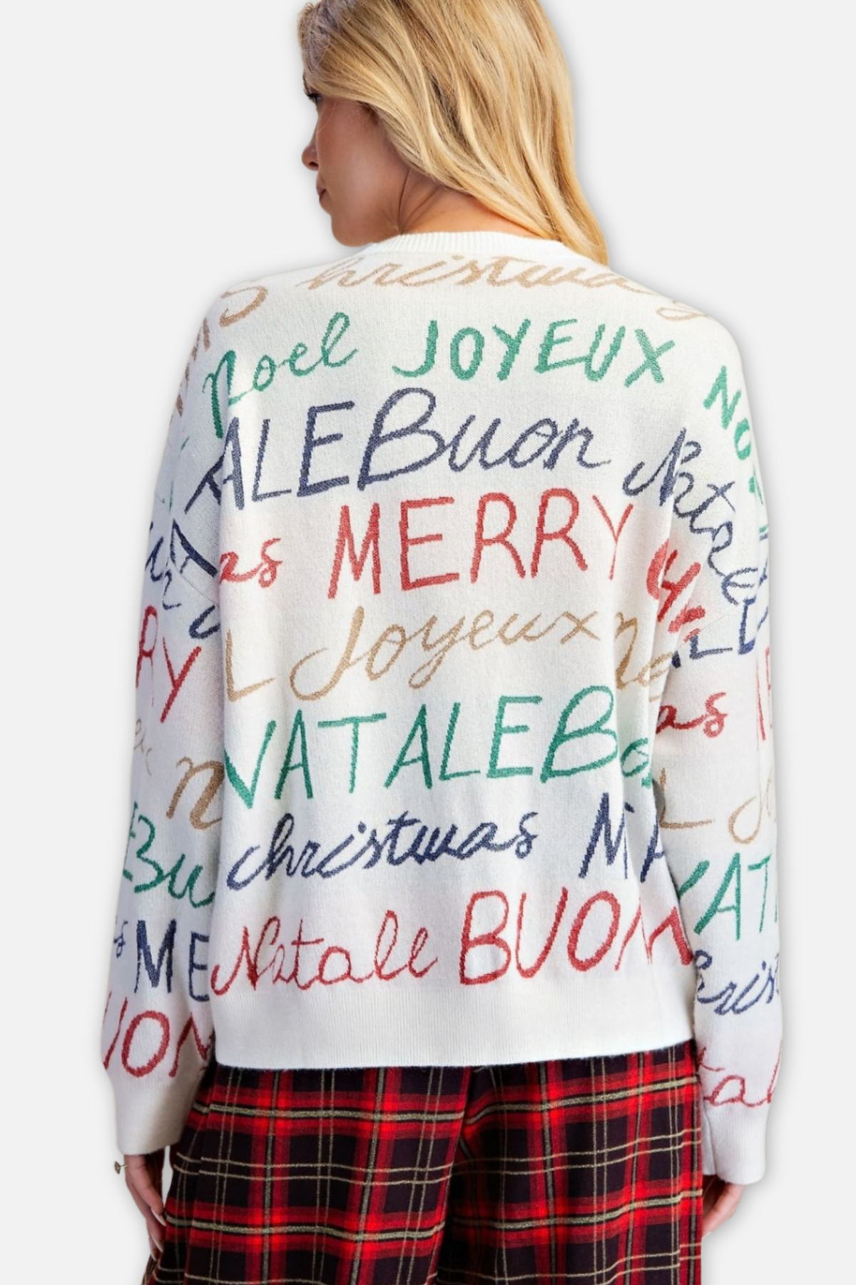 Holiday Knitted Sweater - Ivory