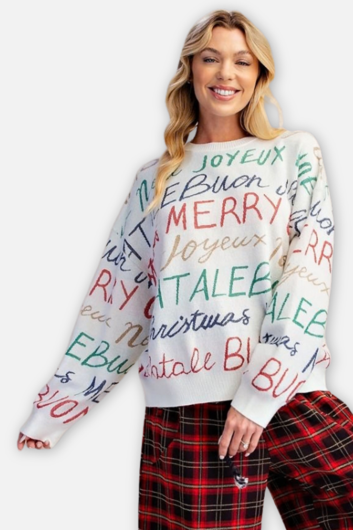 Holiday Knitted Sweater - Ivory