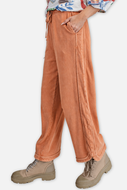 Knit Terry Pant - Camel
