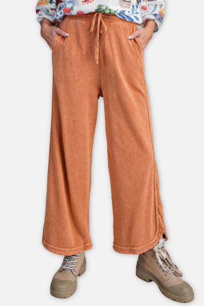 Knit Terry Pant - Camel