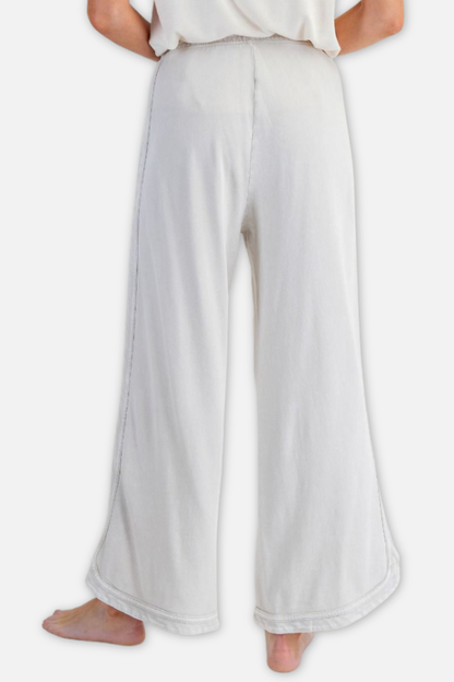 Knit Terry Pant - Ecru