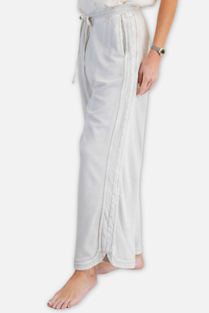 Knit Terry Pant - Ecru