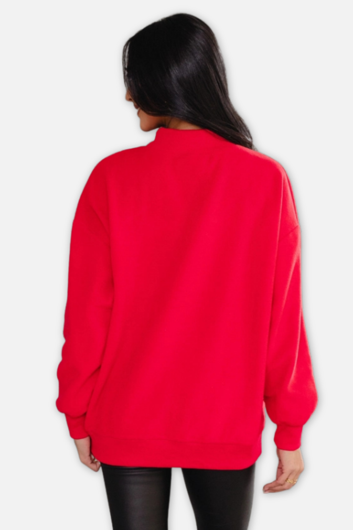 Nice & Naughty Reversible Sweatshirt - Red