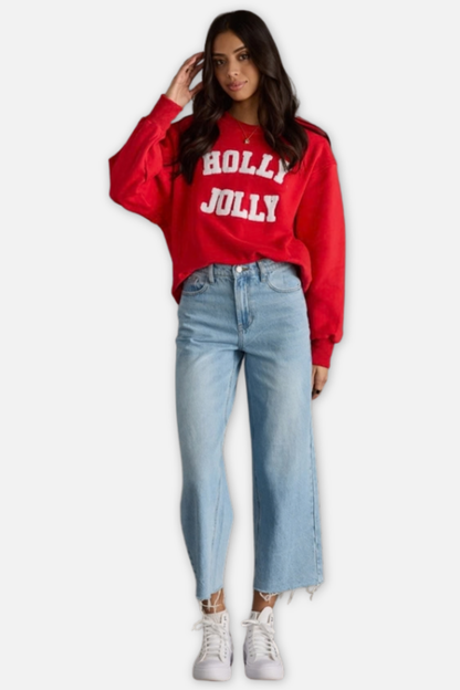 Holly Jolly Sweatshirt - Red