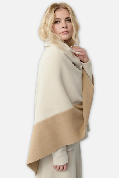 2 Colored Poncho - Kit & Camel
