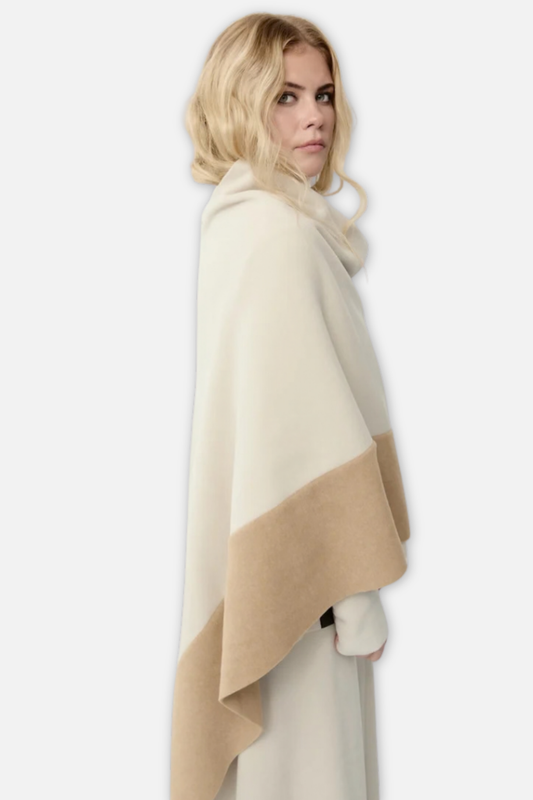 2 Colored Poncho - Kit & Camel