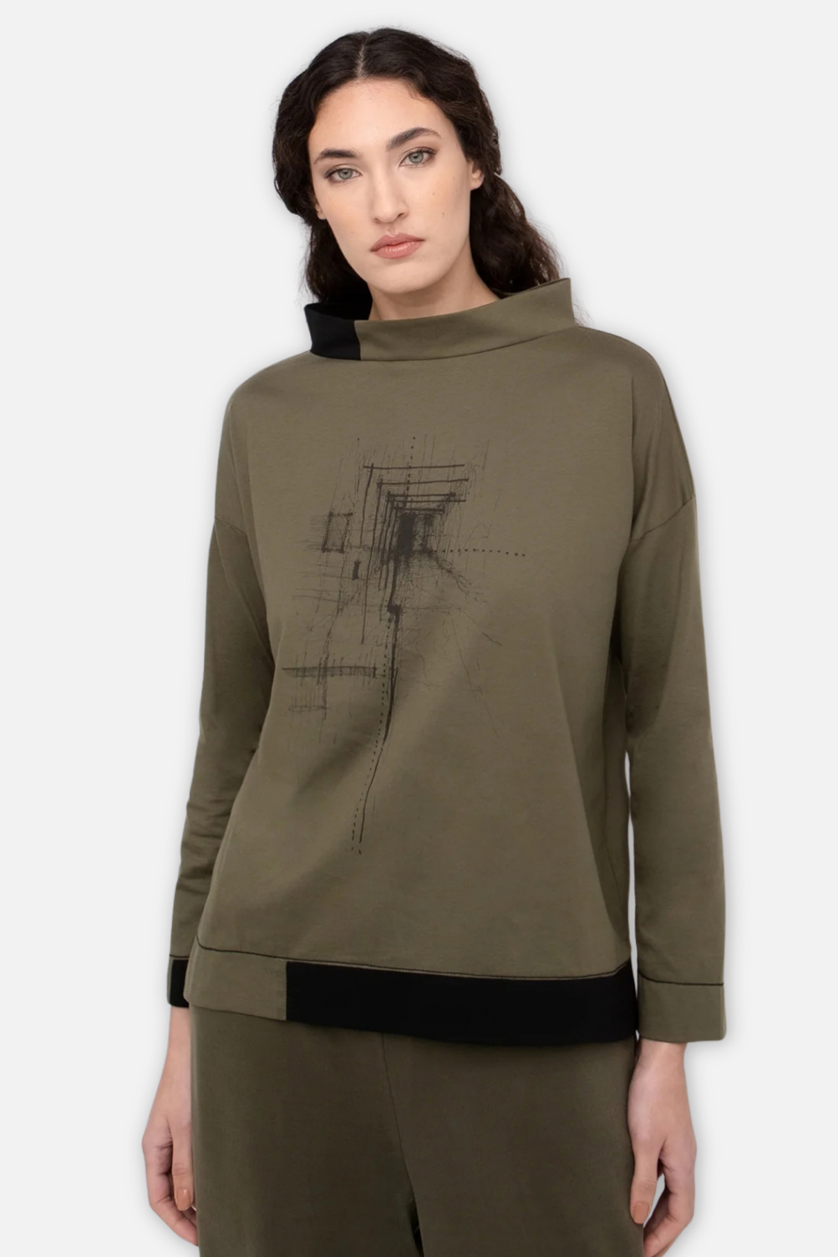 Depiction Pullover - Olive