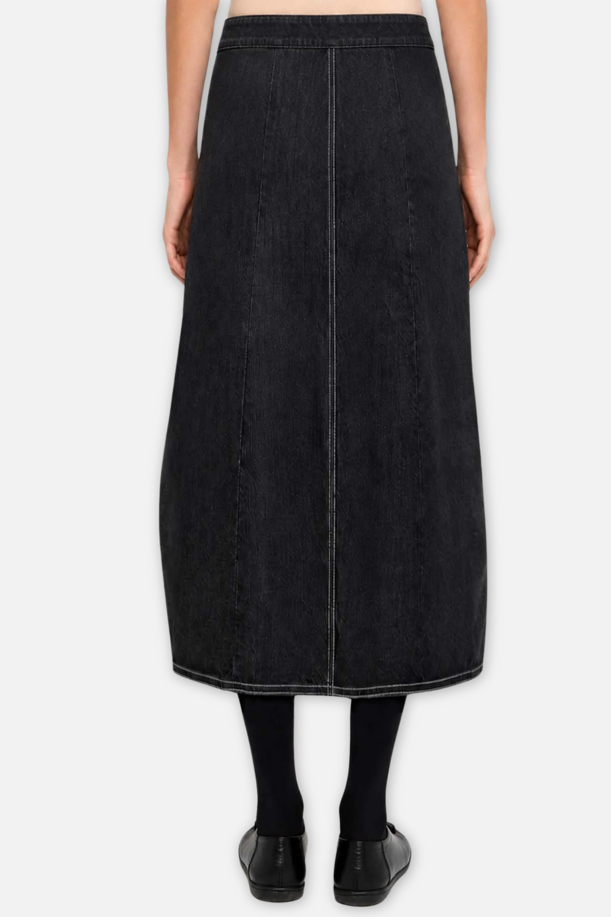 Urban Barrel Denim Skirt - Black Denim