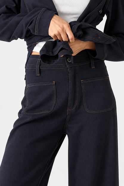 Londonberry Knit Pant - Navy