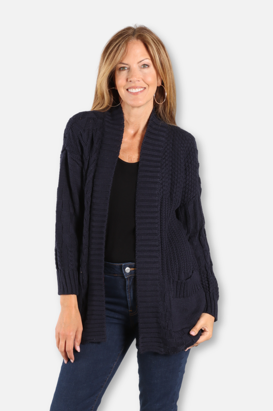 Amber Cardigan - Navy