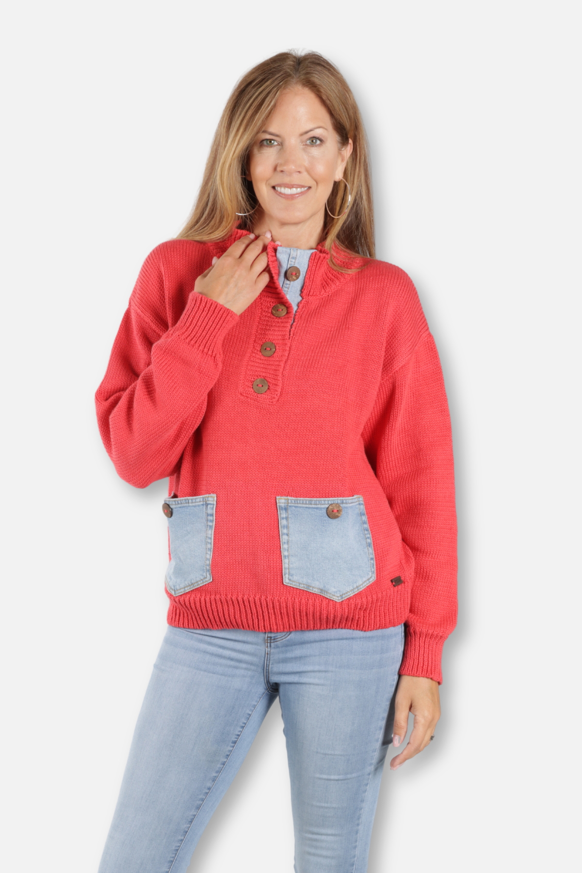Maxie Pullover - Lipstick