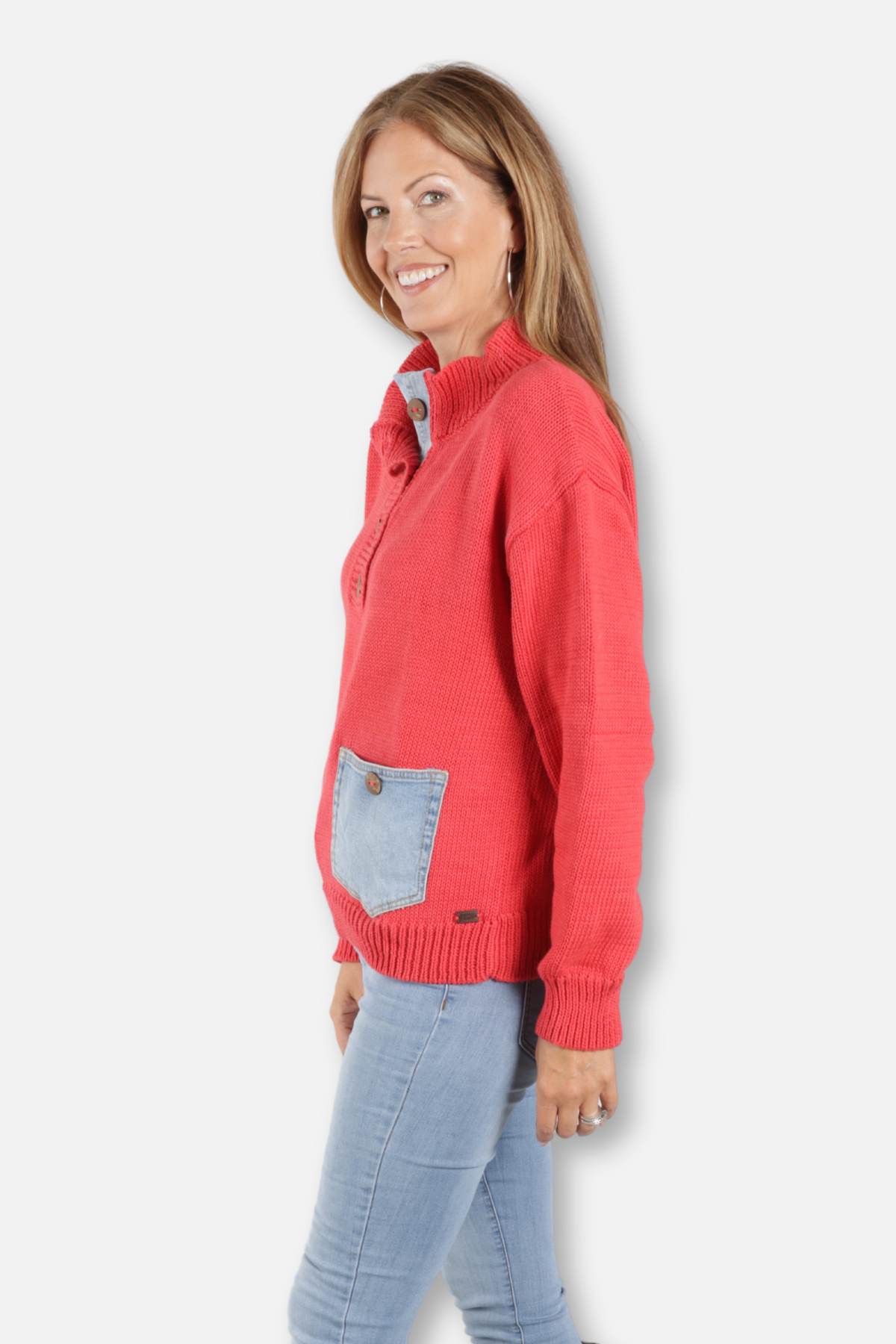 Maxie Pullover - Lipstick