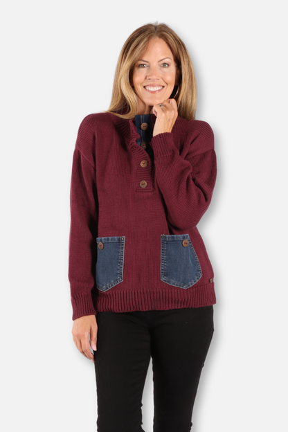 Maxie Pullover - Windsor Wine