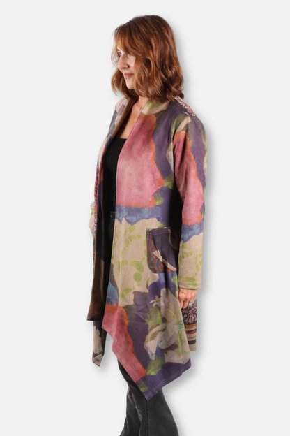 Long Open Jacket - Blue