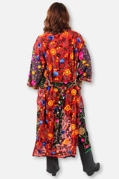 Embroidered Georgette Duster - Multi #1