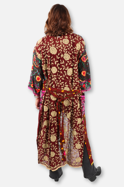 Embroidered Georgette Duster - Multi #3