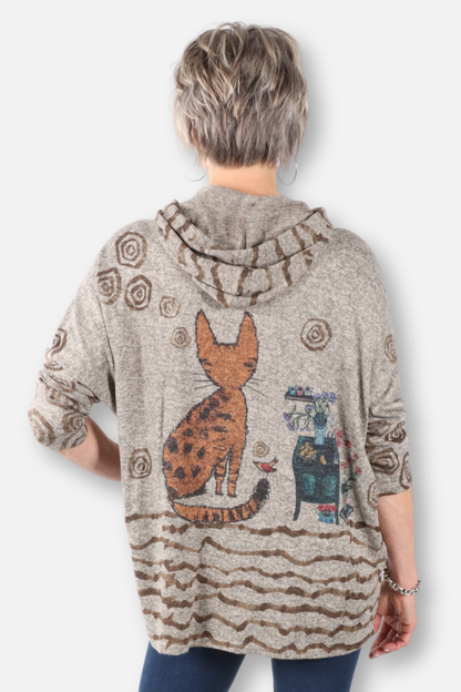 Cinnamon Hoodie - Tan Multi