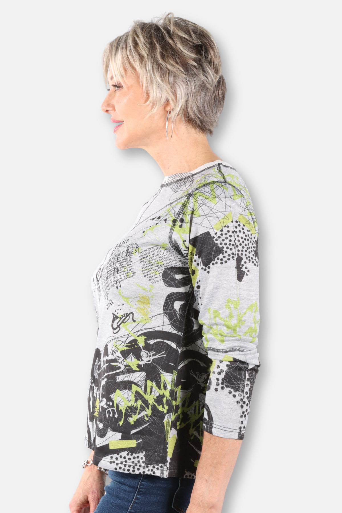 Jazz Music Top - Grey