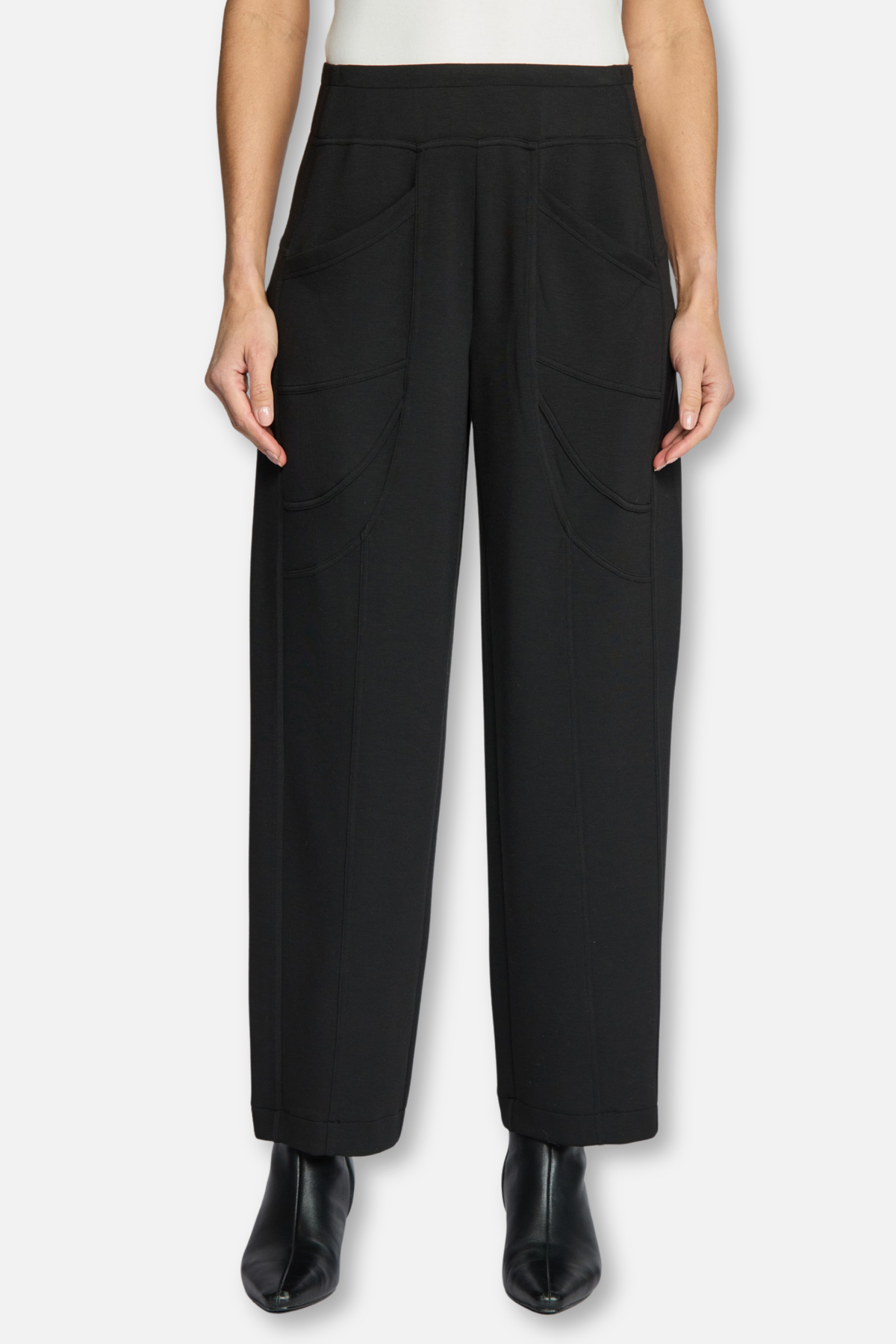 Border Stitch Travel Pant - Black