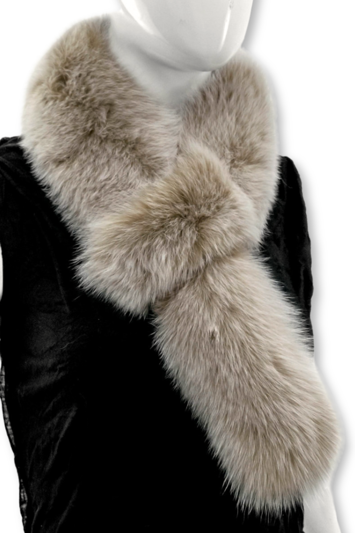 Fox Pull Through Scarf - Blush