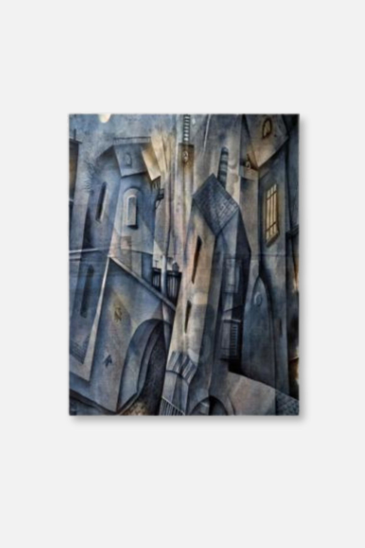 Abstract Fantasy & City Cubism Scarf