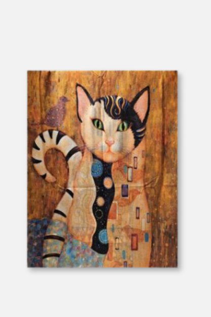 Stoclet Frieze & Abstract Cat Scarf