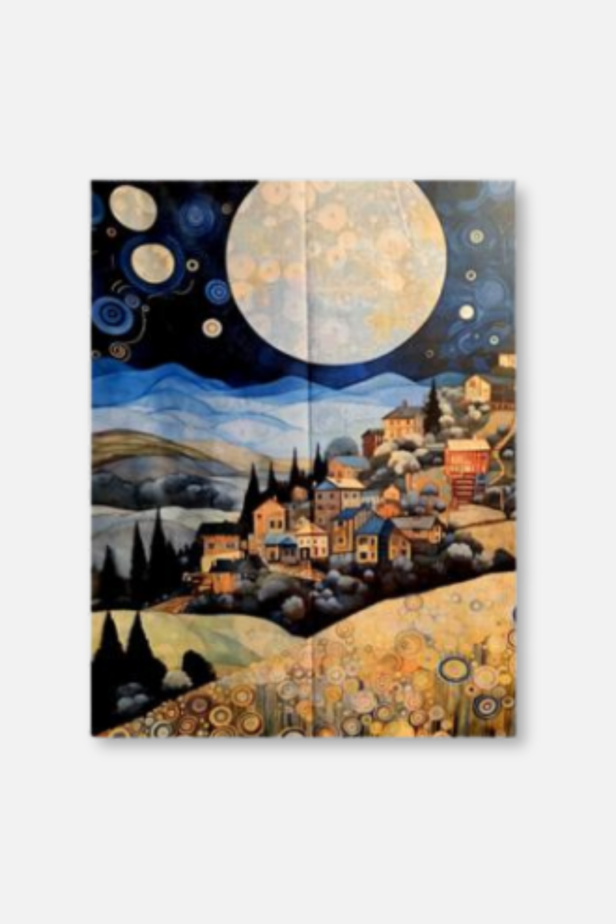 Inspired Garden & Village by Night Scarf