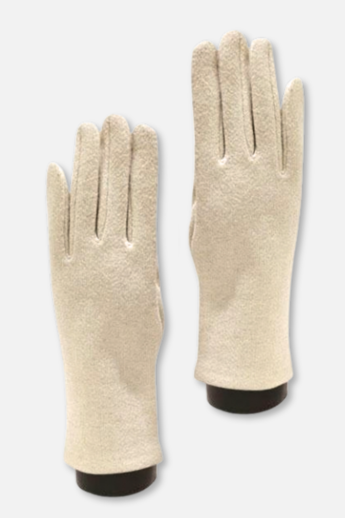 Soft Knit Touch Gloves - Winter White