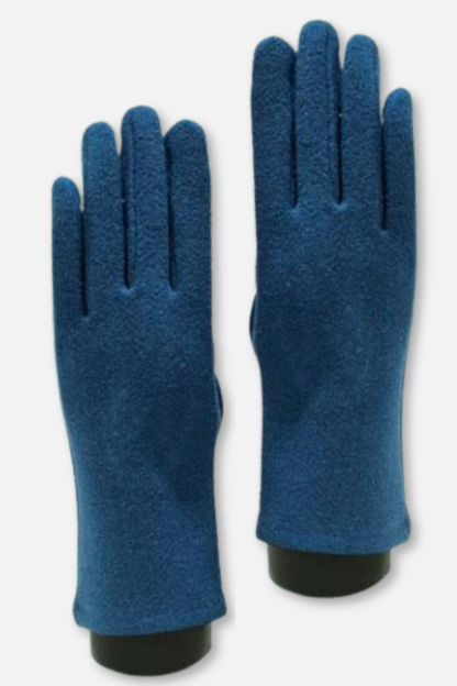 Soft Knit Touch Gloves - Marine Blue
