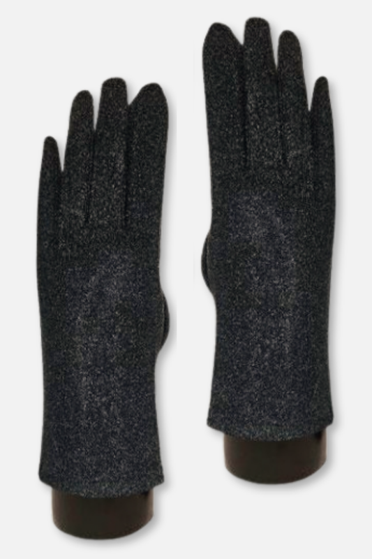 Soft Knit Touch Gloves - Grey